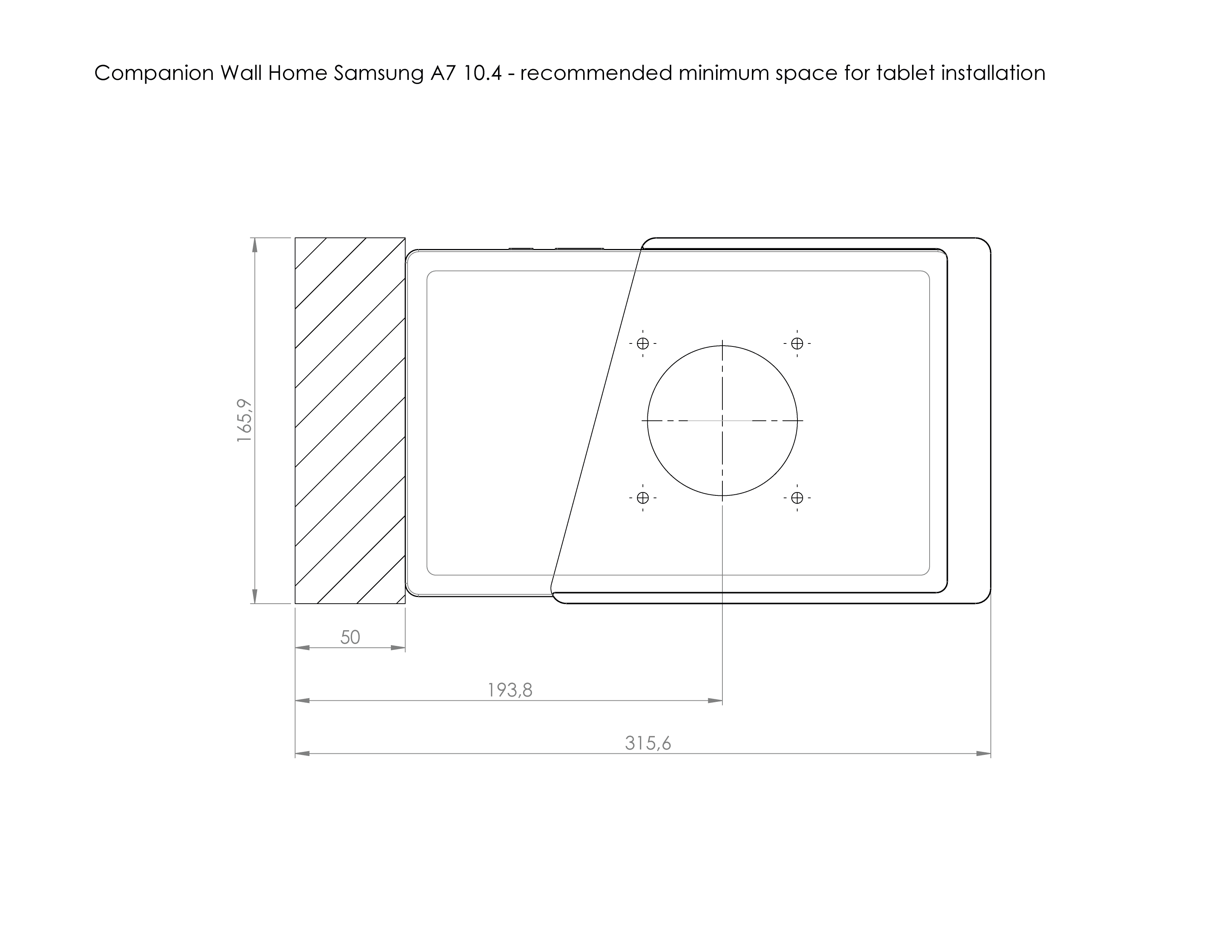 Companion Wall Home for Samsung Tab