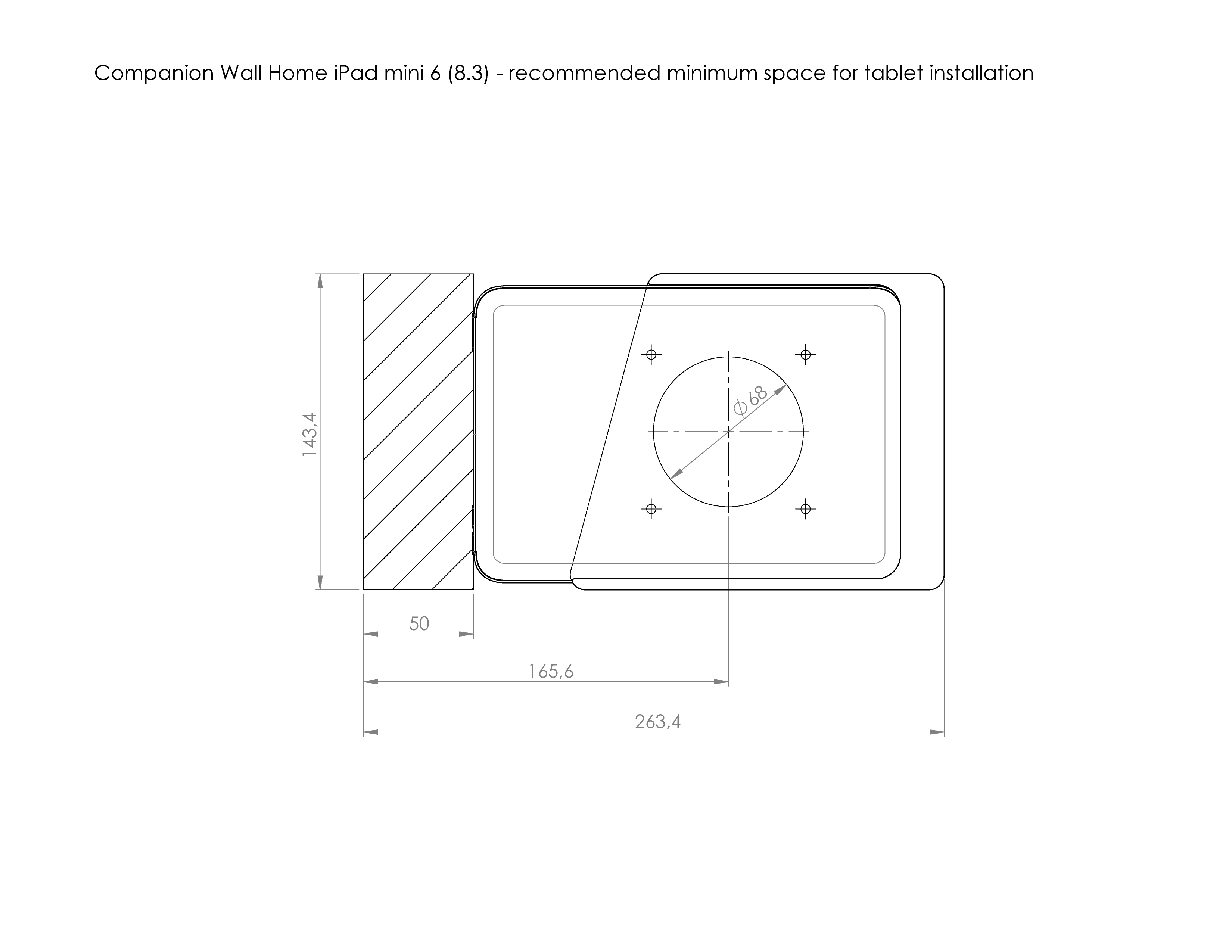 Companion Wall Home for iPad mini